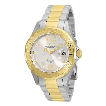 Angel Quartz Silver Dial Ladies Watch