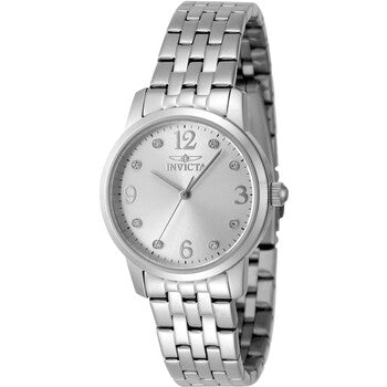 Angel Quartz Silver Dial Ladies Watch