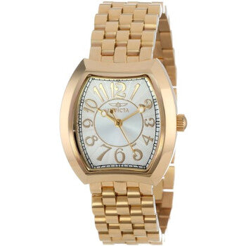Angel Silver Dial Gold-plated Ladies Watch 15040