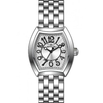 Angel Silver Dial Stainless Steel Ladies Watch