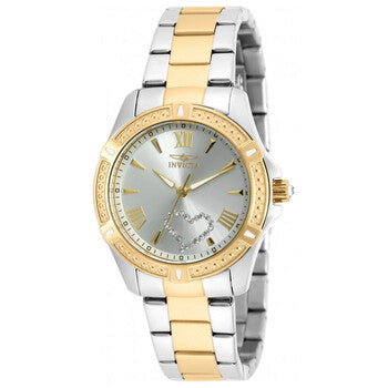 Angel Silver Dial Two-tone Ladies Watch