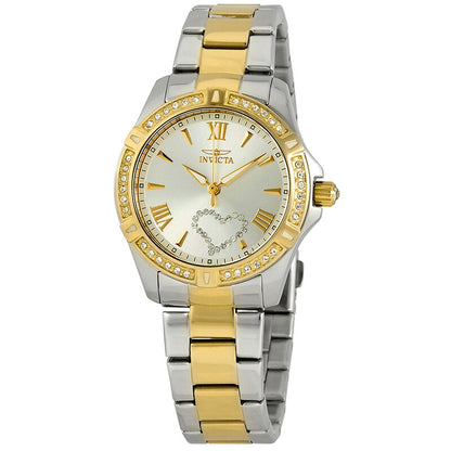 Angel Silver Dial Two-Tone Ladies Watch