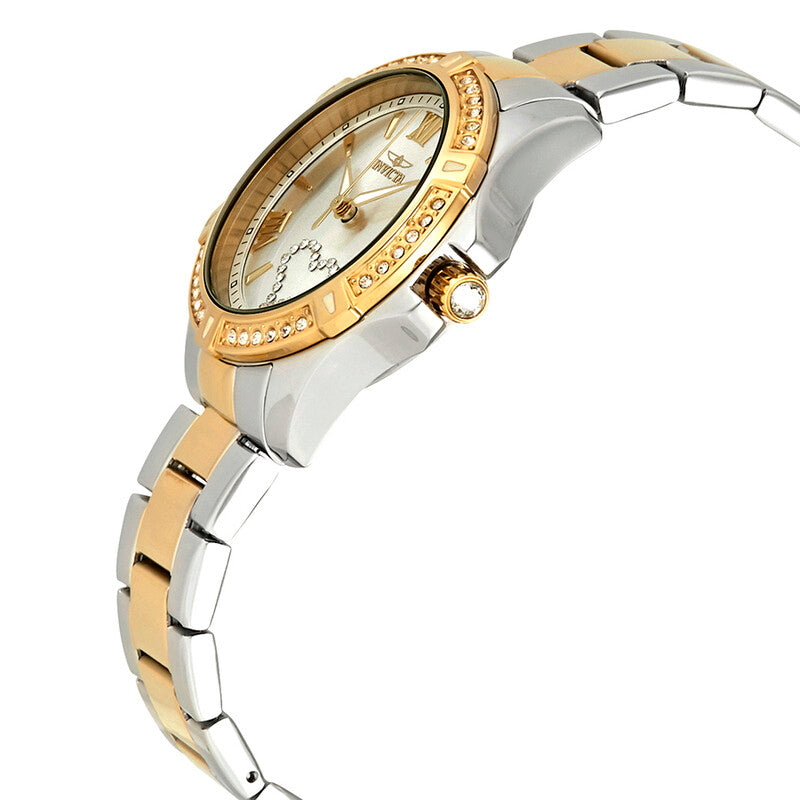 Angel Silver Dial Two-Tone Ladies Watch