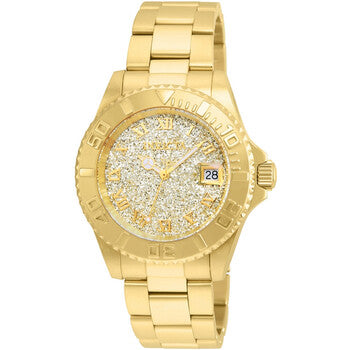 Angel Silver Glitter Dial Ladies Watch