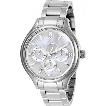 Angel White Dial Stainless Steel Ladies Watch