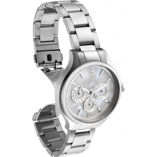 Angel White Dial Stainless Steel Ladies Watch