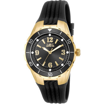 Angel Zager Exclusive Quartz Black Dial Ladies Watch