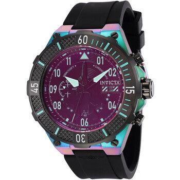 Aviator Chronograph Date Quartz Red Dial Men's Watch