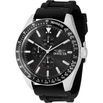 Aviator Quartz Black Dial Men's Watch