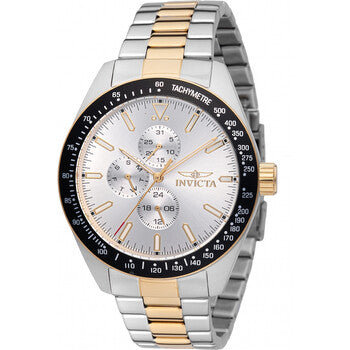 Aviator Quartz Silver Dial Men's Watch
