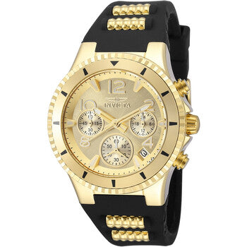 BLU Chronograph Quartz Gold Dial Ladies Watch