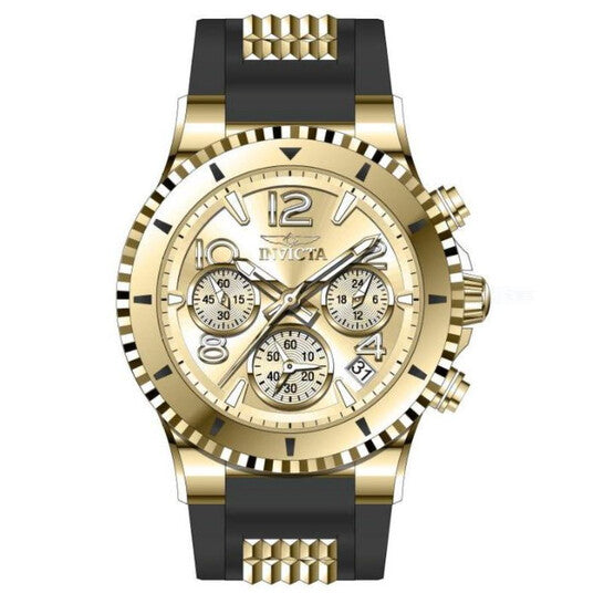 BLU Chronograph Quartz Gold Dial Ladies Watch
