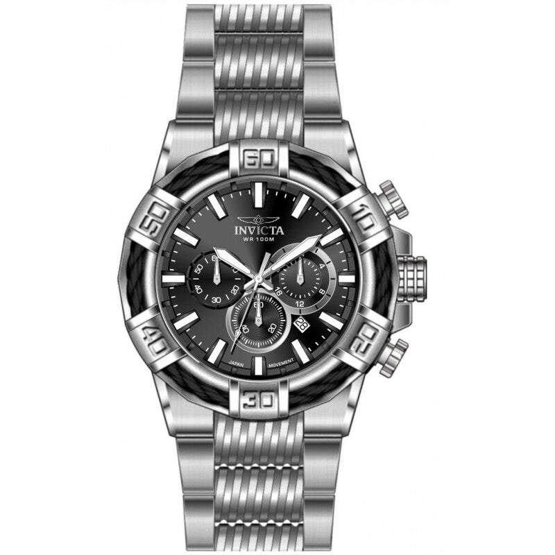 Bolt Chronograph GMT Quartz Black Dial Men's Watch
