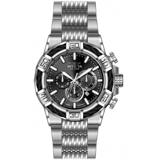 Bolt Chronograph GMT Quartz Black Dial Men's Watch