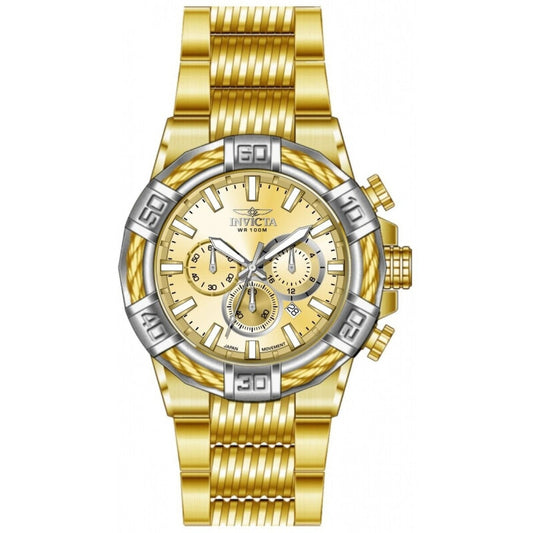 Bolt Chronograph GMT Quartz Gold Dial Men's Watch