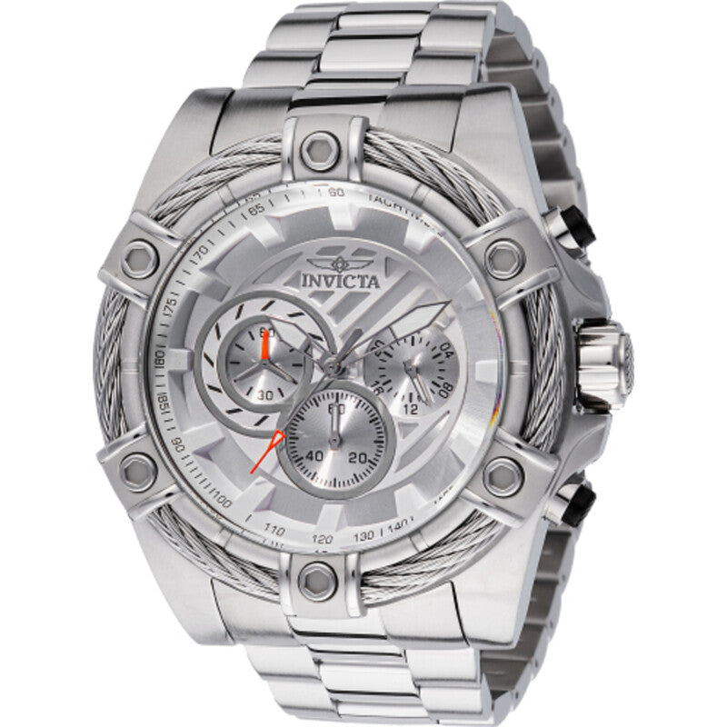 Bolt Chronograph GMT Quartz Silver Dial Men's Watch