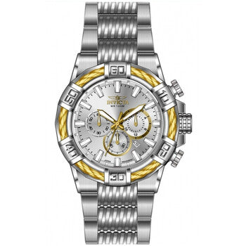 Bolt Chronograph GMT Quartz Silver Dial Men's Watch