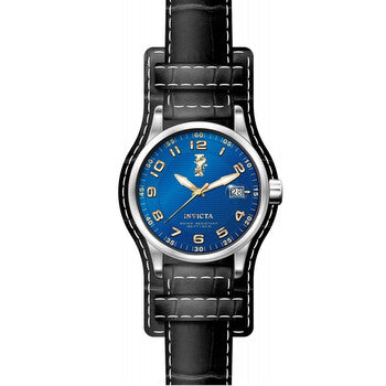I-Force Blue Dial Stainless Steel Black Leather Calfskin Men's Watch