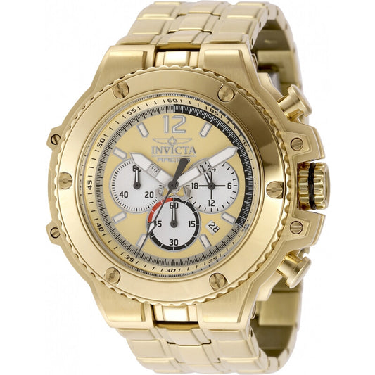 Racing Chronograph GMT Quartz Gold Dial Men's Watch