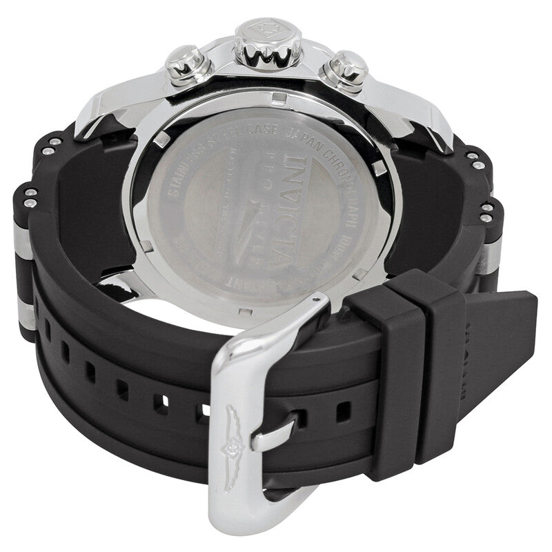 Men Pro Diver Ocean Master Chronograph Black Dial Black Rubber Watch