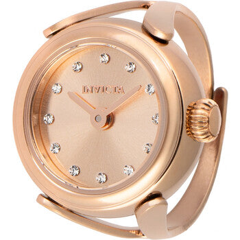 Mini Angel Quartz Crystal Rose Gold Dial Ladies Watch
