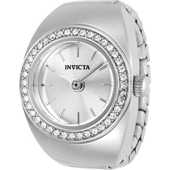 Mini Angel Quartz Crystal Silver Dial Ladies Watch