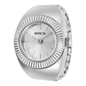 Mini Angel Quartz Crystal Silver Dial Ladies Watch