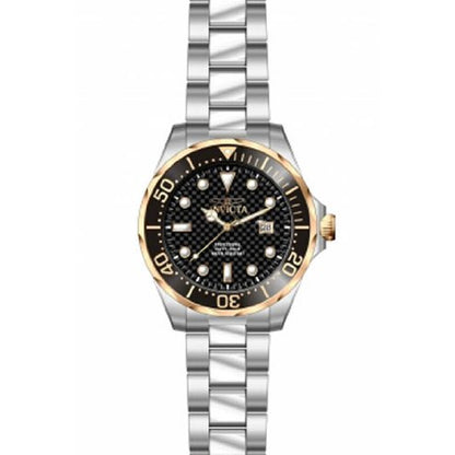 Pro Diver Black Dial Stainless Steel Men's Watch