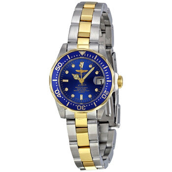 Pro Diver Blue Dial Two-tone Ladies Watch
