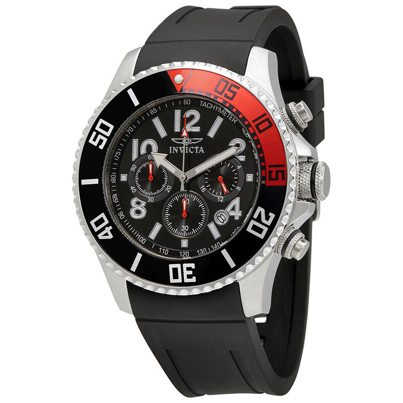 Pro Diver Chronograph Black Dial Coke Bezel Men's Watch