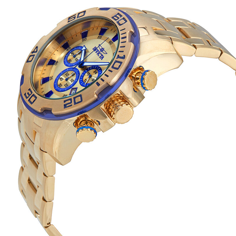 Pro Diver Chronograph Gold Dial Men's Watch