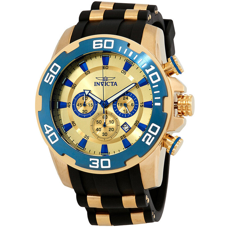 Pro Diver Chronograph Gold Dial Men's Watch