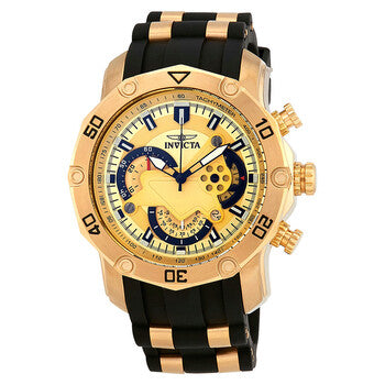 Pro Diver Chronograph Gold Dial Men's Watch