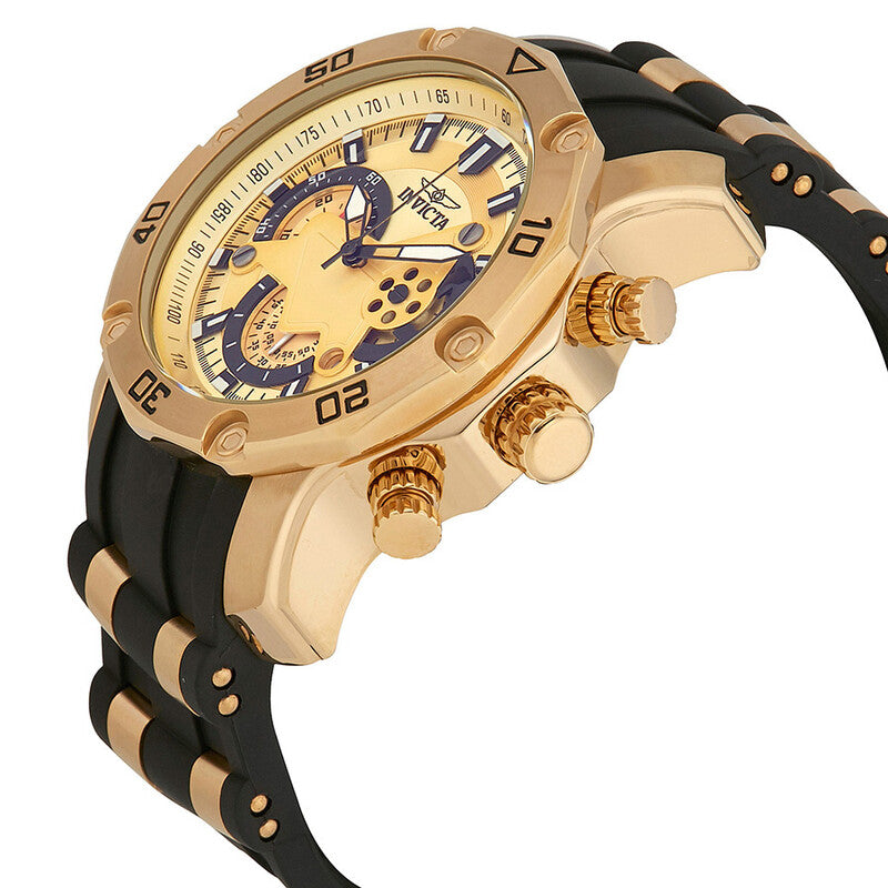 Pro Diver Chronograph Gold Dial Men's Watch