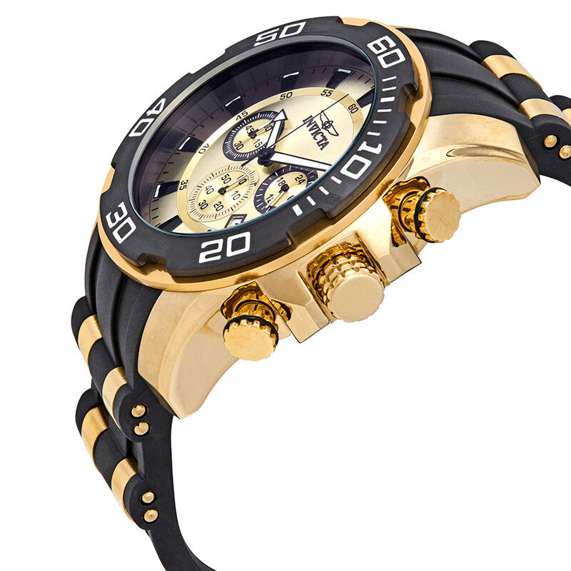 Pro Diver Chronograph Gold Dial Men's Watch