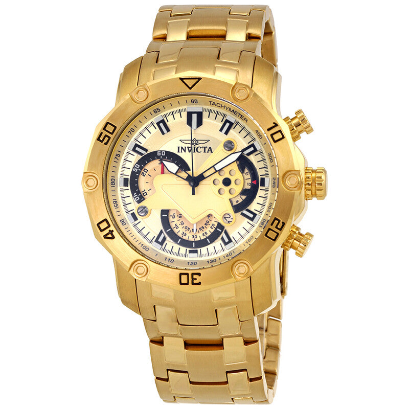 Pro Diver Chronograph Gold Dial Men's Watch