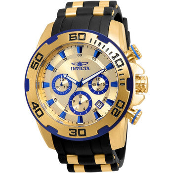 Pro Diver Chronograph Quartz Gold Dial Men's Watch