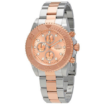 Pro Diver Chronograph Rose Dial Two-tone Men's Watch