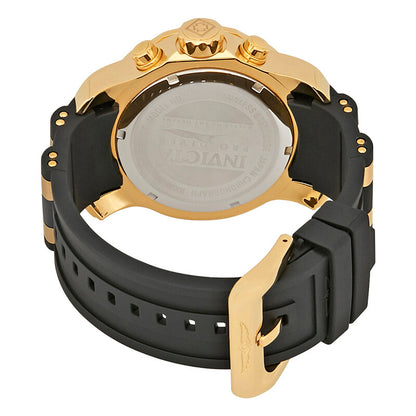 Pro Diver Chronograph Silver Dial Black Polyurethane Men's Watch