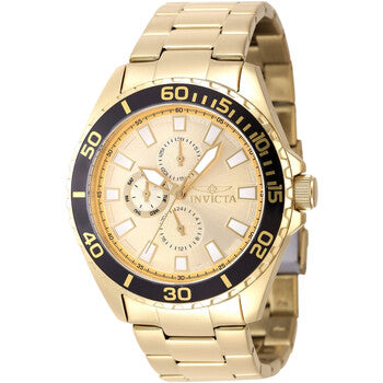Pro Diver GMT Date Quartz Gold Dial Men's Watch