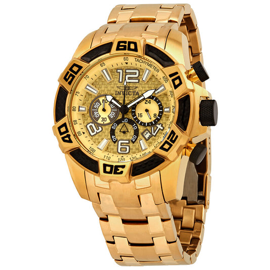 Pro Diver Gold Dial Chronograph Men's Watch
