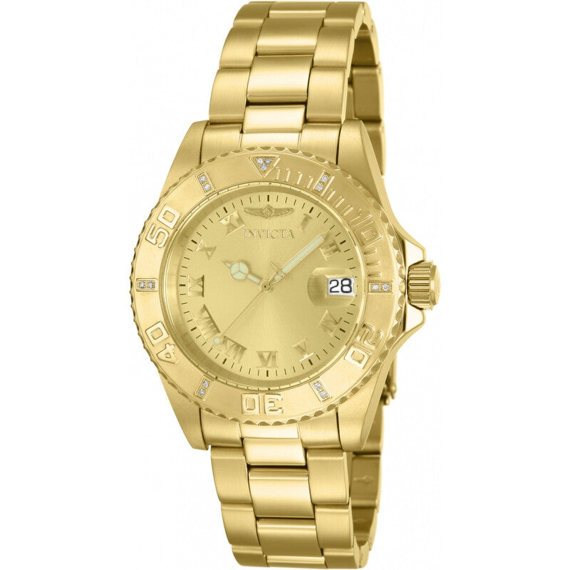 Pro Diver Quartz Gold Dial Men's Watch