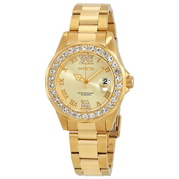 Pro Diver Gold Dial Ladies Watch