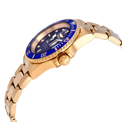 Pro Diver Gold-tone Blue Dial 40 mm Men's Watch