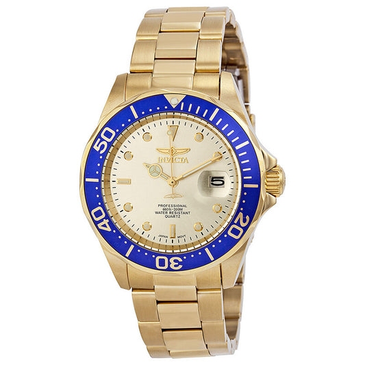 Pro Diver Light Champagne Dial Gold Ion-plated Men's Watch