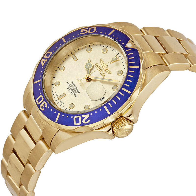 Pro Diver Light Champagne Dial Gold Ion-plated Men's Watch