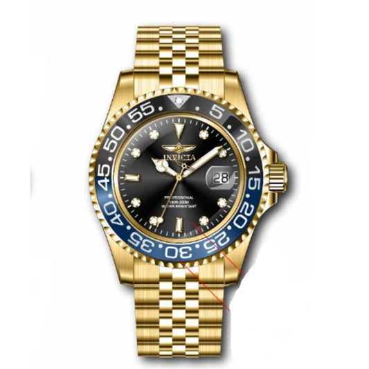 Pro Diver Quartz Black Dial Batman Bezel Men's Watch