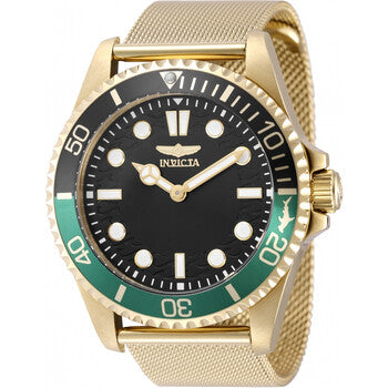 Pro Diver Quartz Black Dial Sprite Bezel Men's Watch