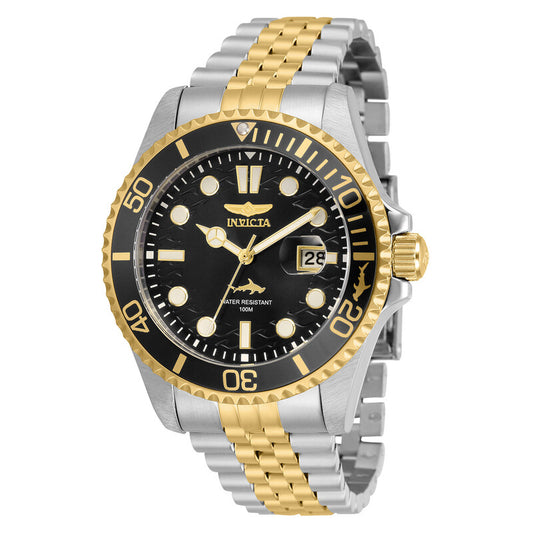 Pro Diver Quartz Black Dial Two-Tone Men's Watch