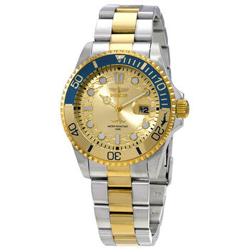 Pro Diver Quartz Gold Dial Two-tone Men's Watch